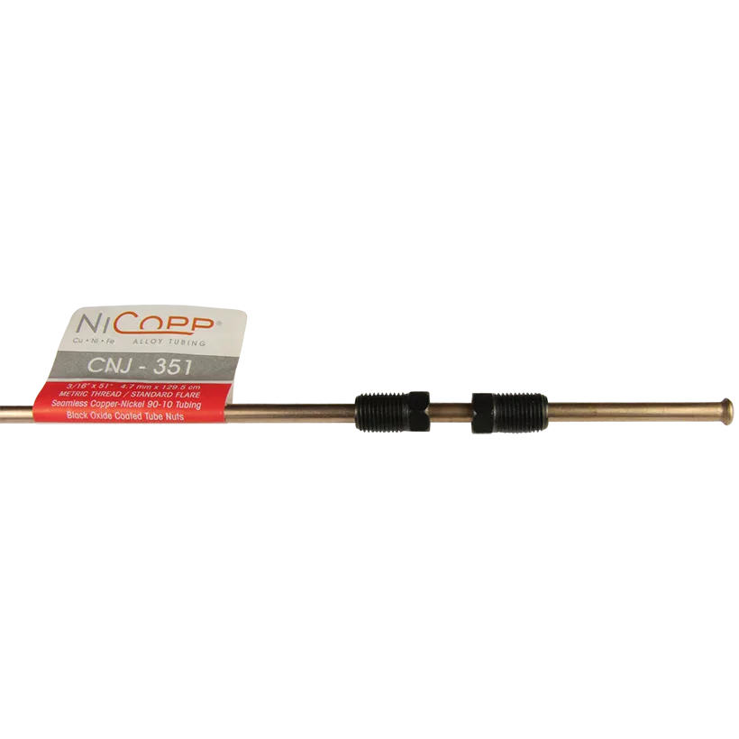 CNJ-351 – AGS Brake Line, Nickel Copper Iron 3/16 Inch Outside Diameter 51 Inch Length For Japanese Vehicles Single